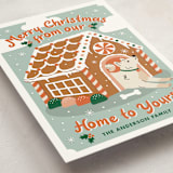 "GINGERBREAD DOG HOUSE" - Holiday Cards in Cider by THE SOCIAL TYPE WHOLESALE - Detail