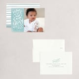 "More Excited" - Holiday Cards in Wintermint by Cindy Reynolds - Assembled