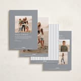 "New Year Happiness" - Holiday Cards in Cotton by Angela Thompson - Back of Card Options