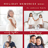 "Holiday Memories" - Holiday Cards in Holly Berry by Susan Moyal - Detail