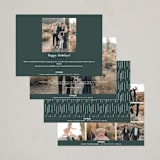 "The World Rejoices" - Holiday Cards in Pine by Lea Delaveris - Back of Card Options