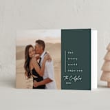 "The World Rejoices" - Holiday Cards in Pine by Lea Delaveris - Folded Card