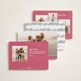 "Soft Garland" - Holiday Cards in Winter Rose by frau brandt - Back of Card Options