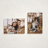 "Heart Be Light" - Holiday Cards in Snow by Sara Hicks Malone - Photo Orientation Options