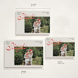 "Sleighs" - Holiday Cards in Red Bow by Megan Davis - Formats Available