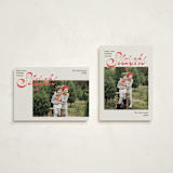 "Sleighs" - Holiday Cards in Red Bow by Megan Davis - Photo Orientation Options