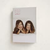 "Believe" - Holiday Cards in Cranberry by Heather Schertzer - Folded Card