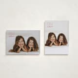 "Believe" - Holiday Cards in Cranberry by Heather Schertzer - Photo Orientation Options