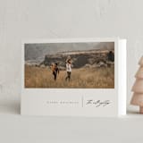 "Panoramic" - Holiday Cards in Charcoal by Leah Bisch - Folded Card