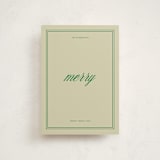 "merry merry" - Holiday Cards in Emerald by Jen Ramsey - Front