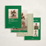 "merry merry" - Holiday Cards in Emerald by Jen Ramsey - Back of Card Options