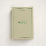 "merry merry" - Holiday Cards in Emerald by Jen Ramsey - Folded Card