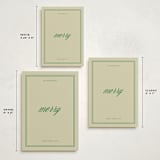 "merry merry" - Holiday Cards in Emerald by Jen Ramsey - Formats Available