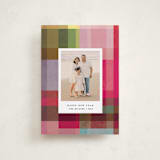 "joyful check" - Holiday Cards in Candy by Sumak Studio - Front