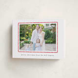 "hand drawn scallop" - Holiday Cards in Berry by Sara Hicks Malone - Folded Card