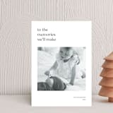 "To the memories we'll make" - Holiday Cards in Charcoal by Blustery August - Front