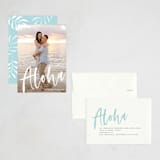 "Aloha" - Holiday Cards in Frost by Pine Street Creative - Assembled