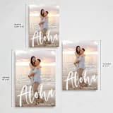 "Aloha" - Holiday Cards in Frost by Pine Street Creative - Formats Available