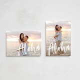 "Aloha" - Holiday Cards in Frost by Pine Street Creative - Photo Orientation Options