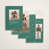 "Very Merry Christmas" - Holiday Cards in Icicle by Hooray Creative - Back of Card Options