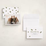 "Joy Scallop" - Holiday Cards in Snow by Stephanie Hawkes - Assembled