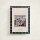 "Plaid Peace" - Holiday Cards in Wreath by Makewells - Front