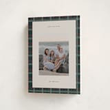 "Plaid Peace" - Holiday Cards in Wreath by Makewells - Folded Card