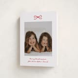 "Mini Bow" - Holiday Cards in Candied Apple by Kelly Watkins - Folded Card