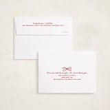 "Mini Bow" - Holiday Cards in Candied Apple by Kelly Watkins - FREE Recipient Addressing