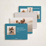 "Scripted Holiday" - Holiday Cards in Wintermint by Mansi Verma - Back of Card Options