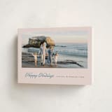 "Scripted Holiday" - Holiday Cards in Wintermint by Mansi Verma - Folded Card