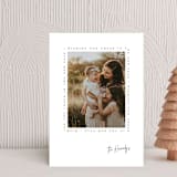 "Type Frame" - Holiday Cards in Stone by Brianne Larsen - Front