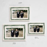 "Painted Frame Edge" - Holiday Cards in Forest by Alethea and Ruth - Formats Available