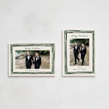 "Painted Frame Edge" - Holiday Cards in Forest by Alethea and Ruth - Photo Orientation Options