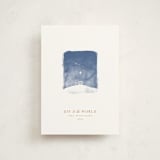 "Tiny Nativity" - Holiday Cards in Linen by Robert and Stella - Front