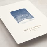 "Tiny Nativity" - Holiday Cards in Linen by Robert and Stella - Detail