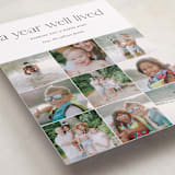 "Annual Review" - Holiday Cards in Midnight by Shari Margolin - Detail