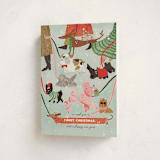 "Furry Christmas" - Holiday Cards in Winter by Menci Zaga - Folded Card
