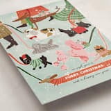 "Furry Christmas" - Holiday Cards in Winter by Menci Zaga - Detail