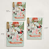 "Furry Christmas" - Holiday Cards in Winter by Menci Zaga - Formats Available