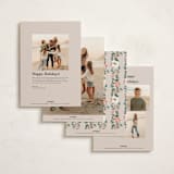 "Little Housey" - Holiday Cards in Winter Rose by Petra Kern - Back of Card Options