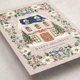 "Little Housey" - Holiday Cards in Winter Rose by Petra Kern - Detail