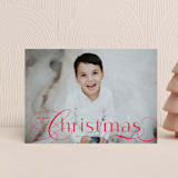 "Front Flourish" - Holiday Cards in Ruby by Lauren Chism - Front