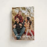 "Winter Greetings" - Holiday Cards in Snow by Ashley Iwafuchi - Folded Card