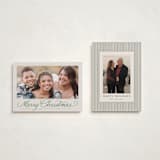 "Classically" - Holiday Cards in Fir by Everett Paper Goods - Photo Orientation Options