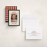 "Cheerful Stack" - Holiday Cards in Mistletoe by Ekko Studio - Assembled