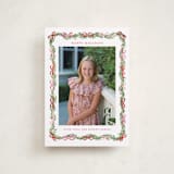 "Boughs of Bows" - Holiday Cards in Candy Cane by Sarah Knight - Front