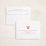 "Ribbon Framed" - Holiday Cards in Snow by Iveta Angelova - FREE Recipient Addressing