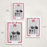 "Ribbon Framed" - Holiday Cards in Snow by Iveta Angelova - Formats Available