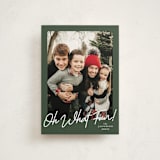 "Oh what fun script" - Holiday Cards in Forest by Karidy Walker - Front